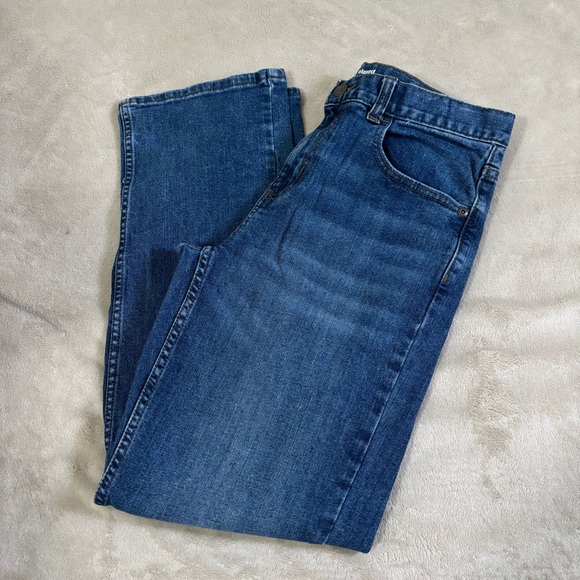 Wonder Nation Relaxed Fit Classic Blue Denim Jeans with Adjustable Waistband - Picture 1 of 6